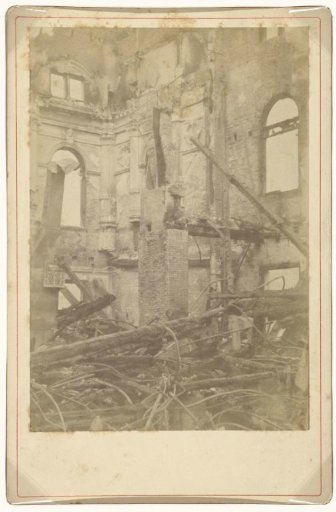 City Theatre in Amsterdam after fire, 20 February 1890