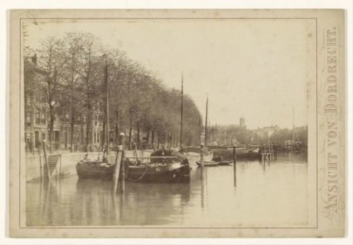 Ships at the quay in Dordrecht