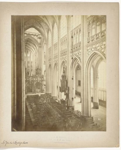 Interior of the St. John's Cathedral in 's-Hertogenbosch