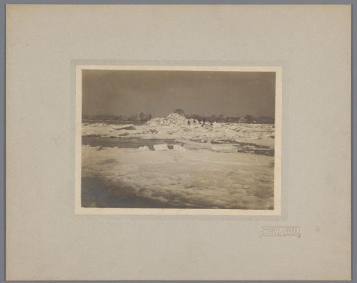 Ice floes in a river, Netherlands