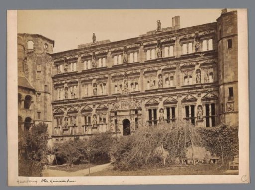 Facade of the Ottheinrichsbau in Heidelberg Castle
