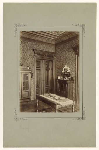 Interior of the room of J.W. Naurath in Beethovenstraße, Leipzig