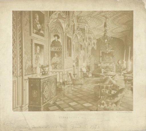 Interior of Strawberry Hill in London