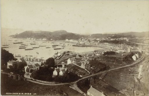 View of Oban on the west coast of Scotland