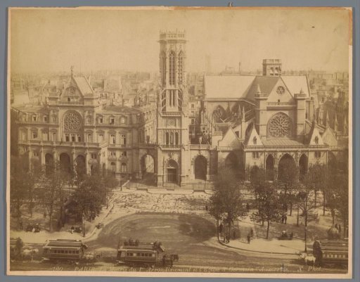 Town Hall of the 1st arrondissement of Paris and the church of Saint-Germain-l'Auxerrois, Paris