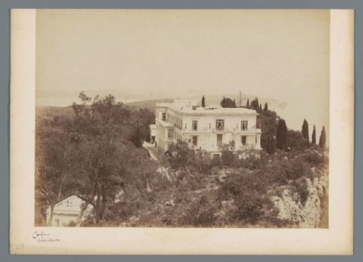 View of the Achilleion on Corfu
