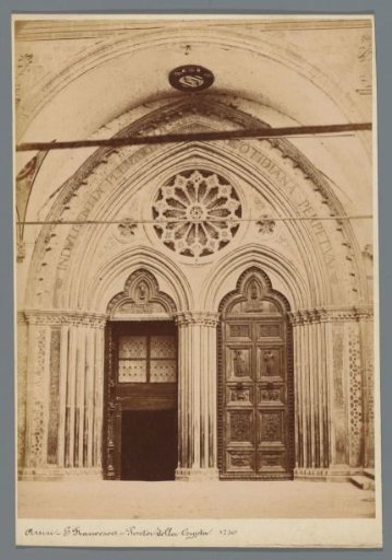 Portal of the Crypt of the Basilica of Saint Francis at Assisi