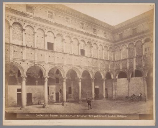 Courtyard of the Palazzo Beltrami in Ferrara