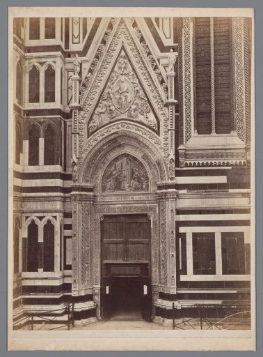 Side Portal of the Cathedral of Florence, Italy