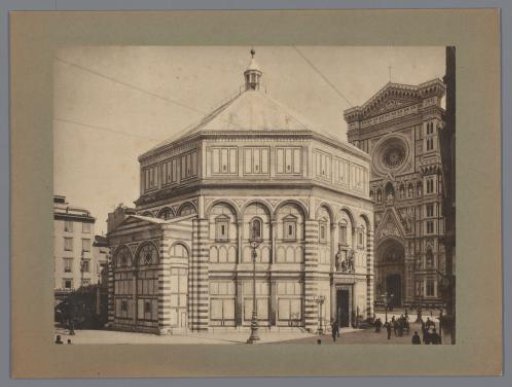 Exterior of the Baptistery at Florence, Italy
