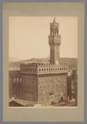 View of the Palazzo Vecchio at Florence, Italy
