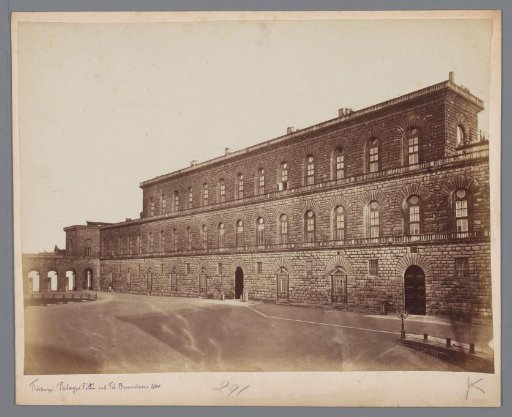 Façade of the Palazzo Pitti at Florence, Italy