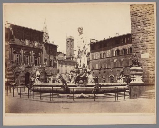 Neptune Fountain by Bartolomeo Ammannati on the Piazza della Signoria at Florence