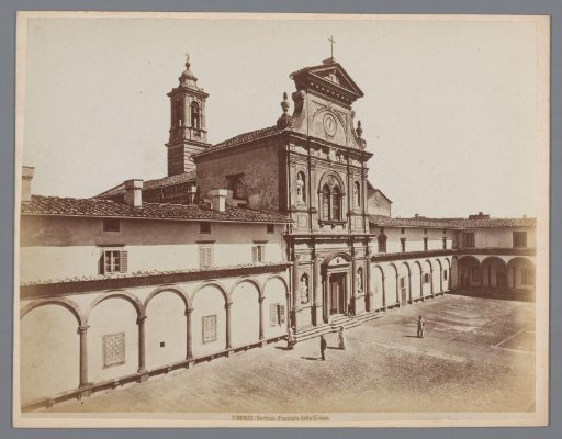 Courtyard of the Certosa di Firenze at Florence, Italy