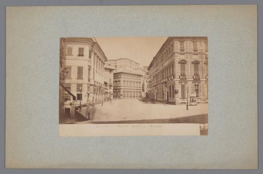 View of the Piazza delle Fontane Marose at Genoa