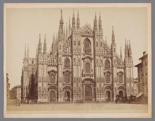 West side of the cathedral of Milan