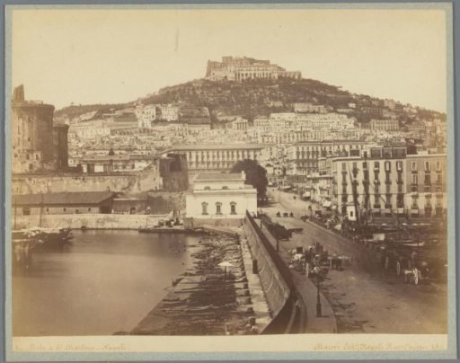 View of the Naples Shipyard and the Castel Sant'Elmo