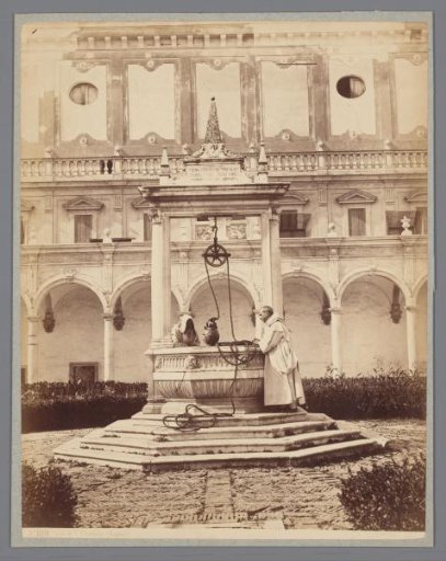 Two Men at a Well in the Courtyard of the Charterhouse of San Martino in Naples