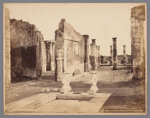 Remains of the House of Cornelio Rufo in Pompeii, Italy