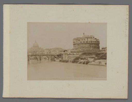 Castel Sant'Angelo in Rome with part of the Ponte Sant'Angelo on the left, Italy