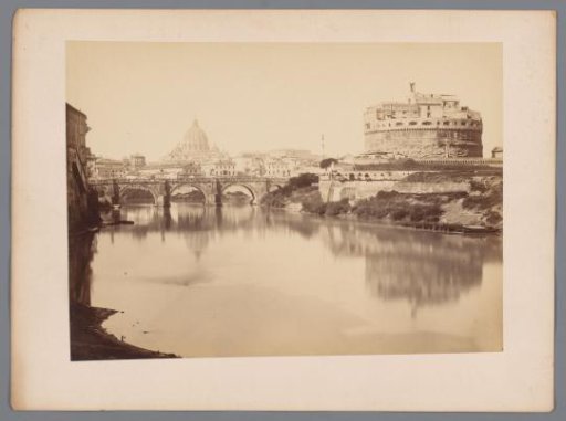 View of the Tiber and the Castel Sant'Angelo in Rome, Italy