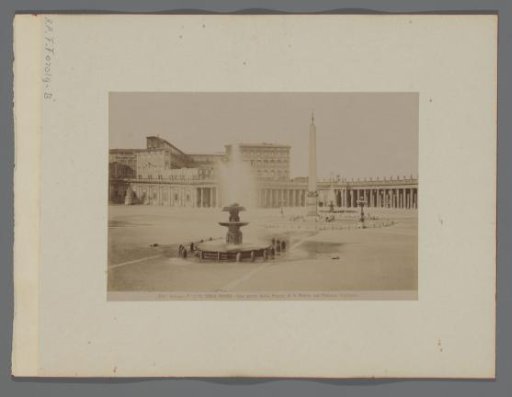 View of St. Peter's Square with the obelisk in Vatican City, Italy