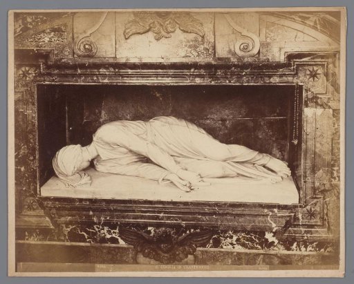 Marble statue of St. Cecilia in Santa Cecilia in Trastevere in Rome, Italy