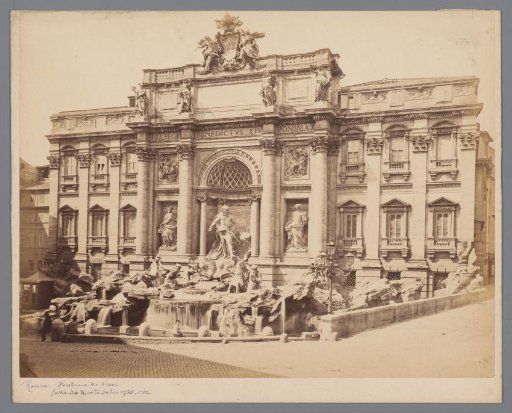 View of the Trevi Fountain in Rome, Italy