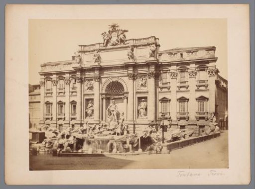 View of the Trevi Fountain in Rome, Italy