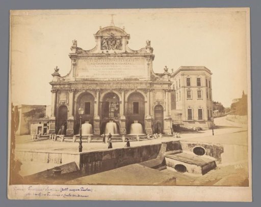 View of the Fontana dell'Acqua Paola in Rome