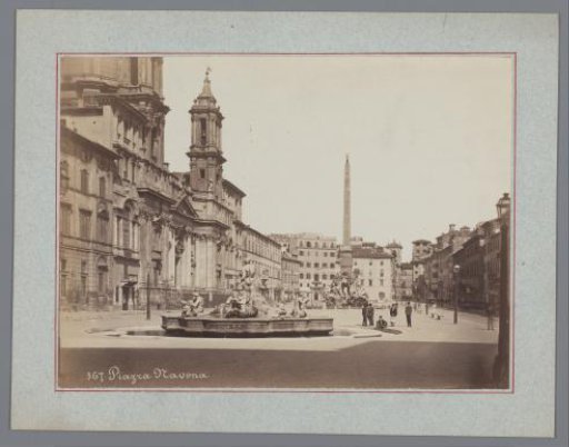 View of the Piazza Navona in Rome, Italy