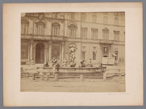 Fountain on the Piazza Navona in Rome, Italy
