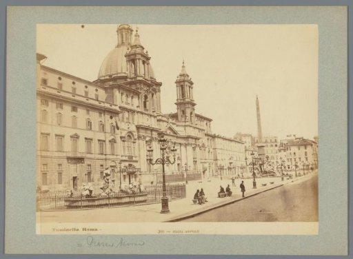 View of the Piazza Navona in Rome