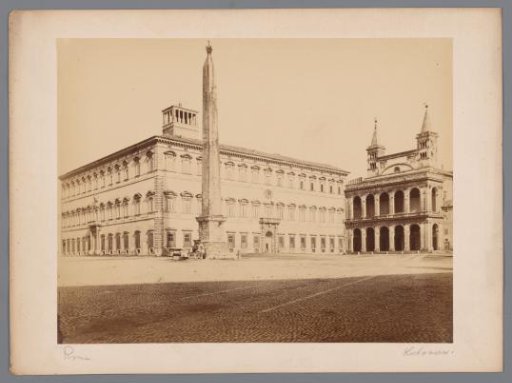 View of St. John Lateran and the Lateran Obelisk in Rome, Italy