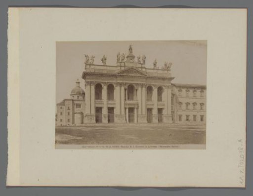 West facade of St. John Lateran in Rome, Italy