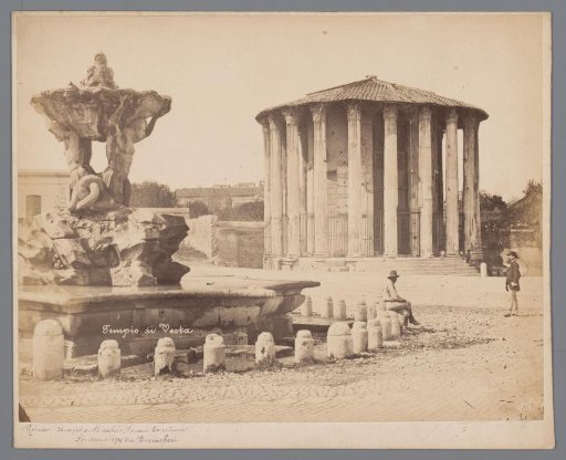 Temple of Hercules Invictus on the Forum Boarium in Rome, Italy