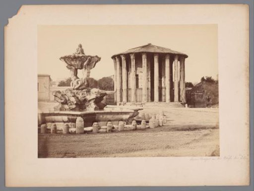 Temple of Hercules Invictus on the Forum Boarium in Rome, Italy