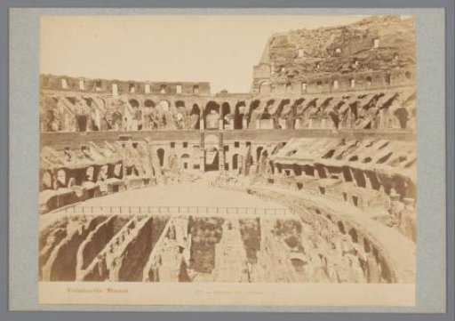 View inside the Colosseum in Rome, Italy