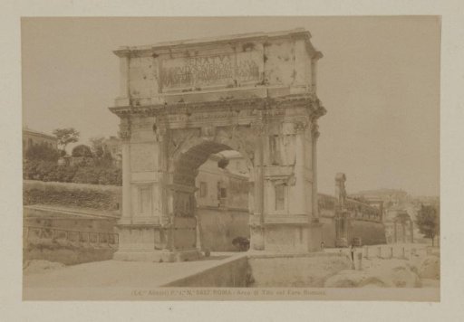 Arch of Titus on the Roman Forum in Rome, Italy