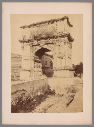 View of the Arch of Titus in Rome