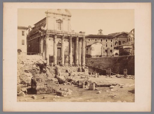 Temple of Antoninus and Faustina on the Roman Forum in Rome