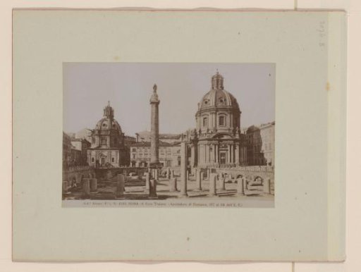 Remains of the Forum of Trajan in Rome, Italy