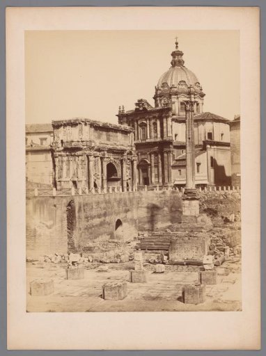 View of the Santi Luca e Martina from the Forum Romanum, Rome