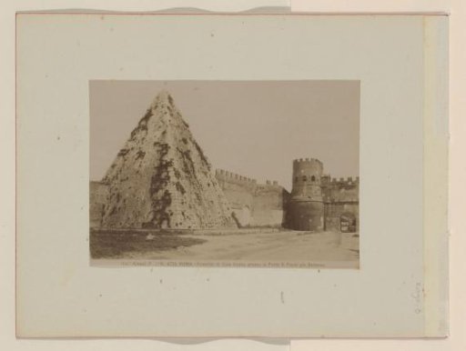 Pyramid of Cestius on the Via Sostiensis, Rome, Italy
