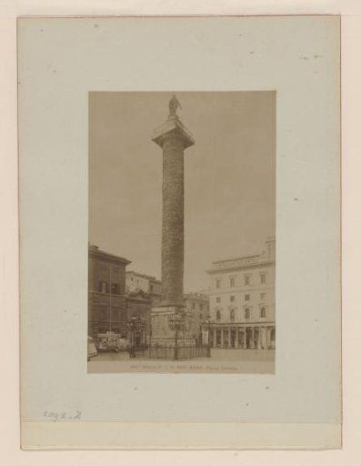 Column of Marcus Aurelius on the Piazza Colonna, Rome, Italy