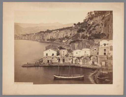 View of Marina Piccola on the coast of Sorrento, Italy