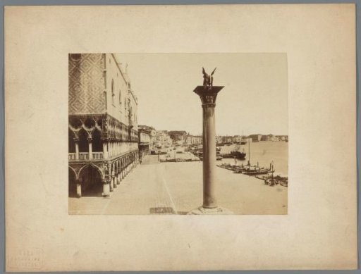 View of the quay next to the Doge's Palace in Venice