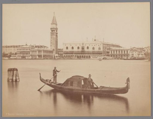 View of the Doge's Palace in Venice from the water