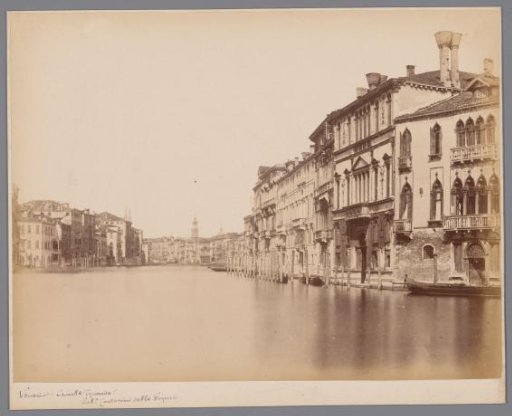View in the Grand Canal in Venice