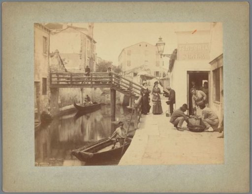 Scene at the quay in Venice